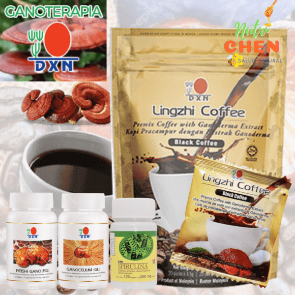 Venta de Ganoterapia DXN con Cafe negro Lingzhi 2 en 1