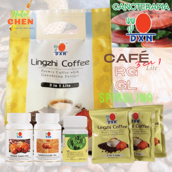 Venta de Ganoterapia con Cafe Lingzhi 3 en 1 Lite DXN